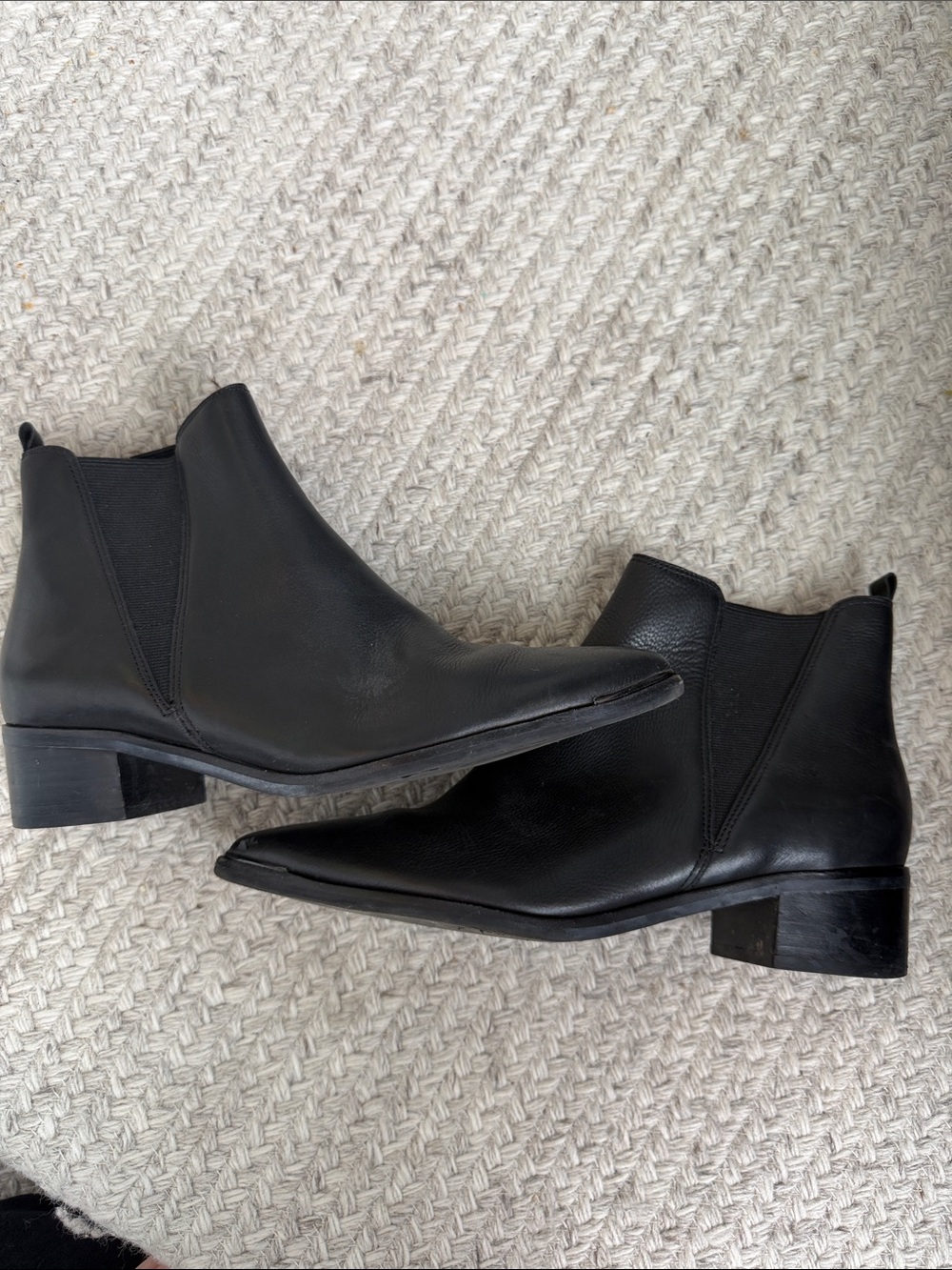 Marc Fisher Black Leather Chelsea Boots